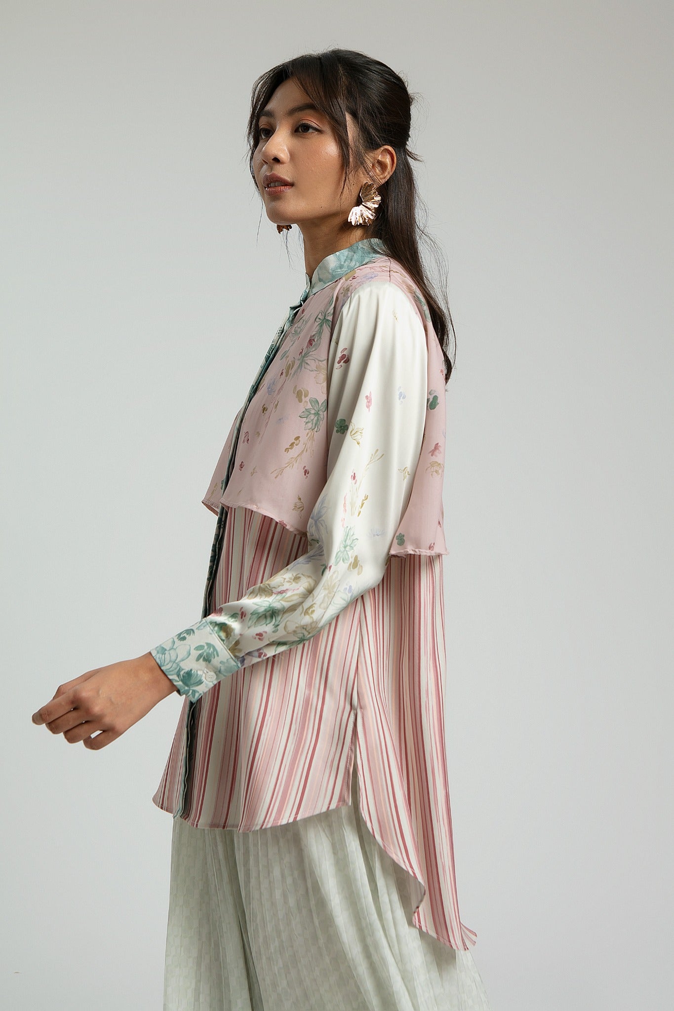 Damia Amethyst Top - Kemeja Lengan Panjang Wanita