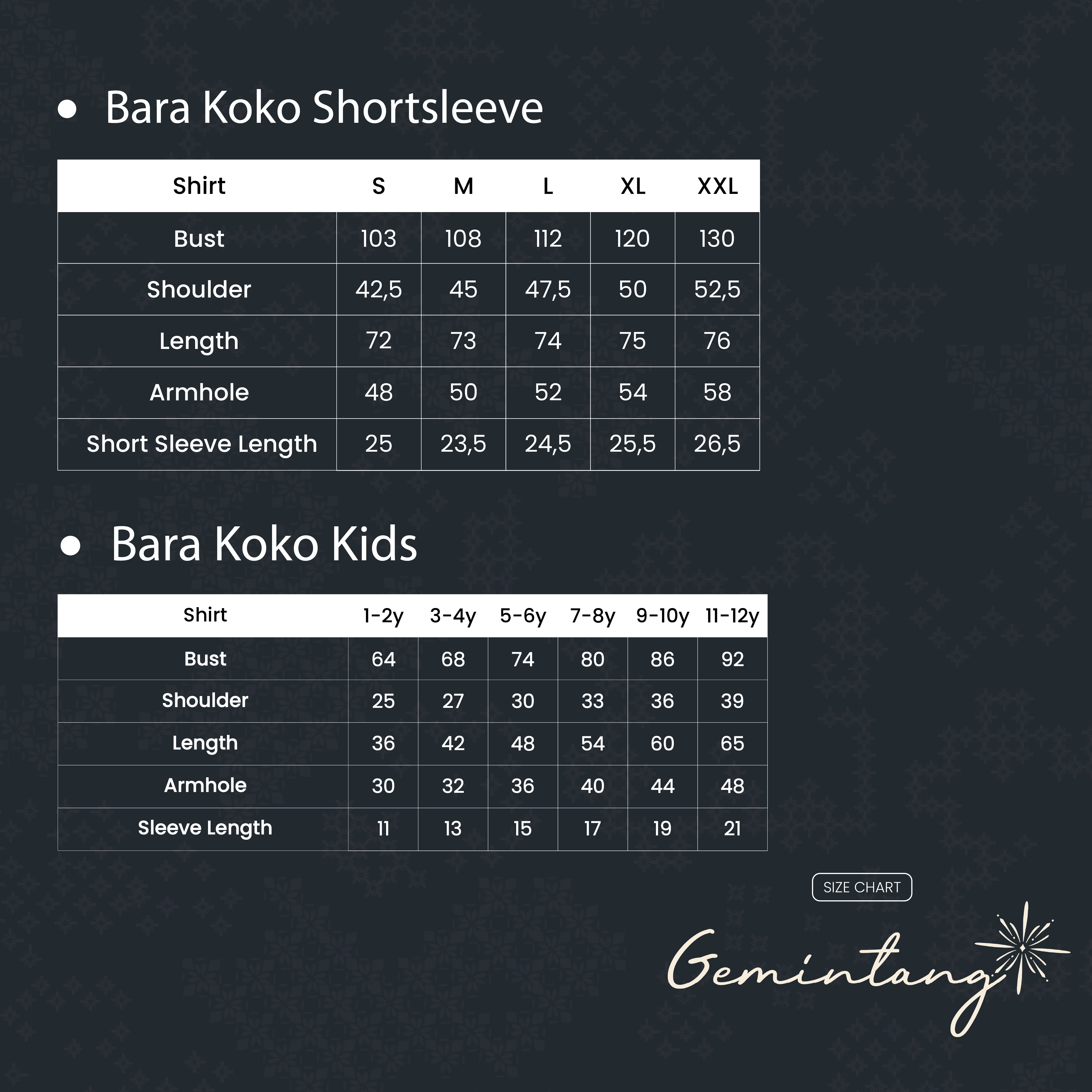 Bara Koko Senja Short Sleeves Dad & Kids