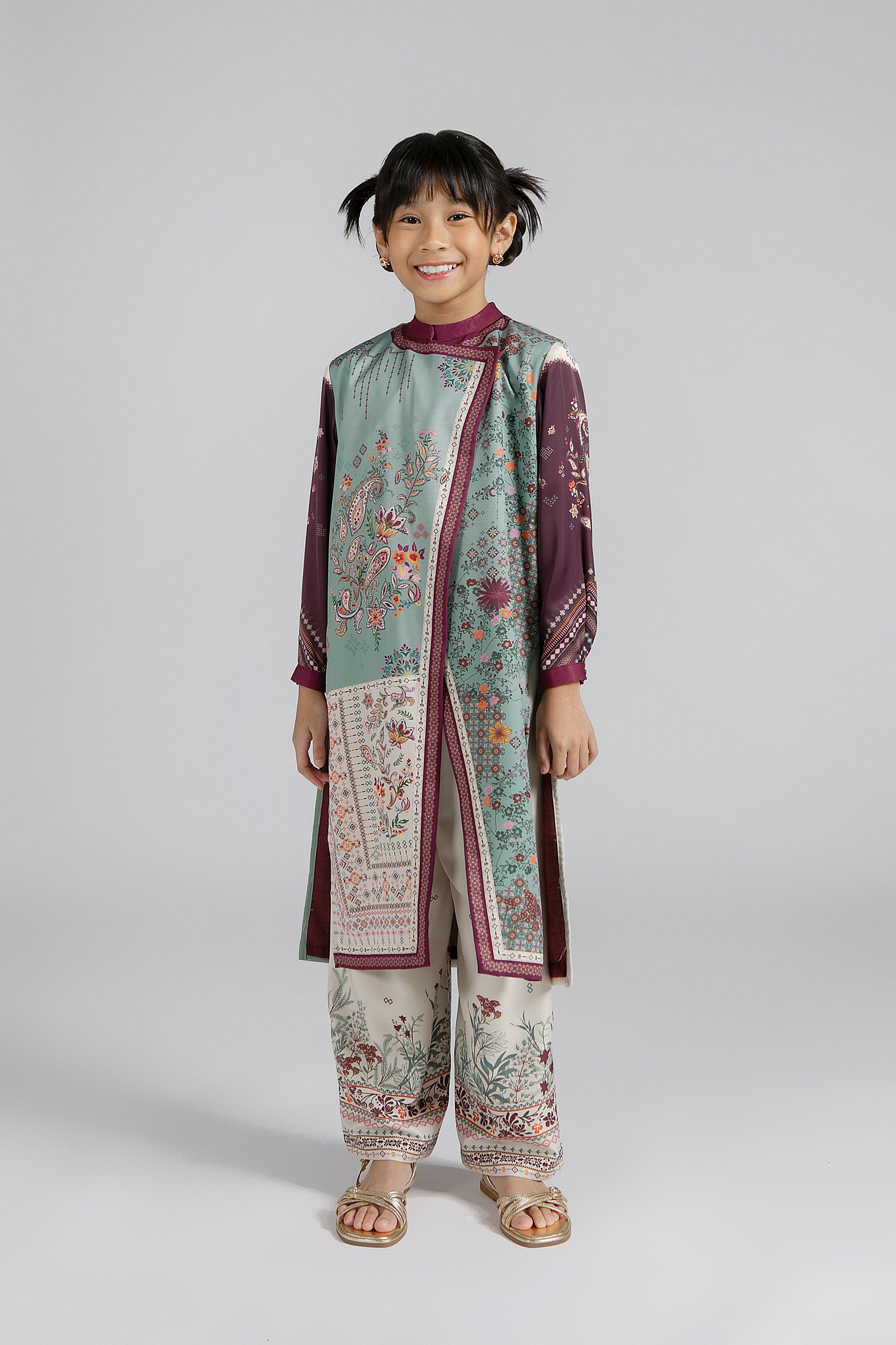 Sentani Set Mint Kids (Tunic & Pants)