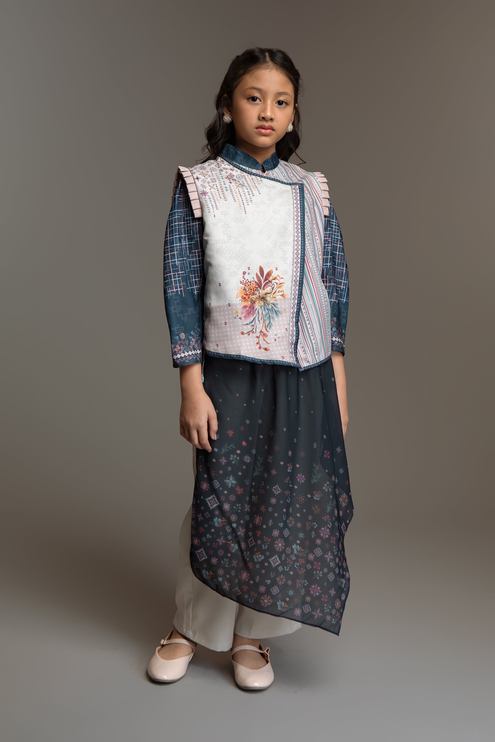 Agni Set Navy Mom & Kids