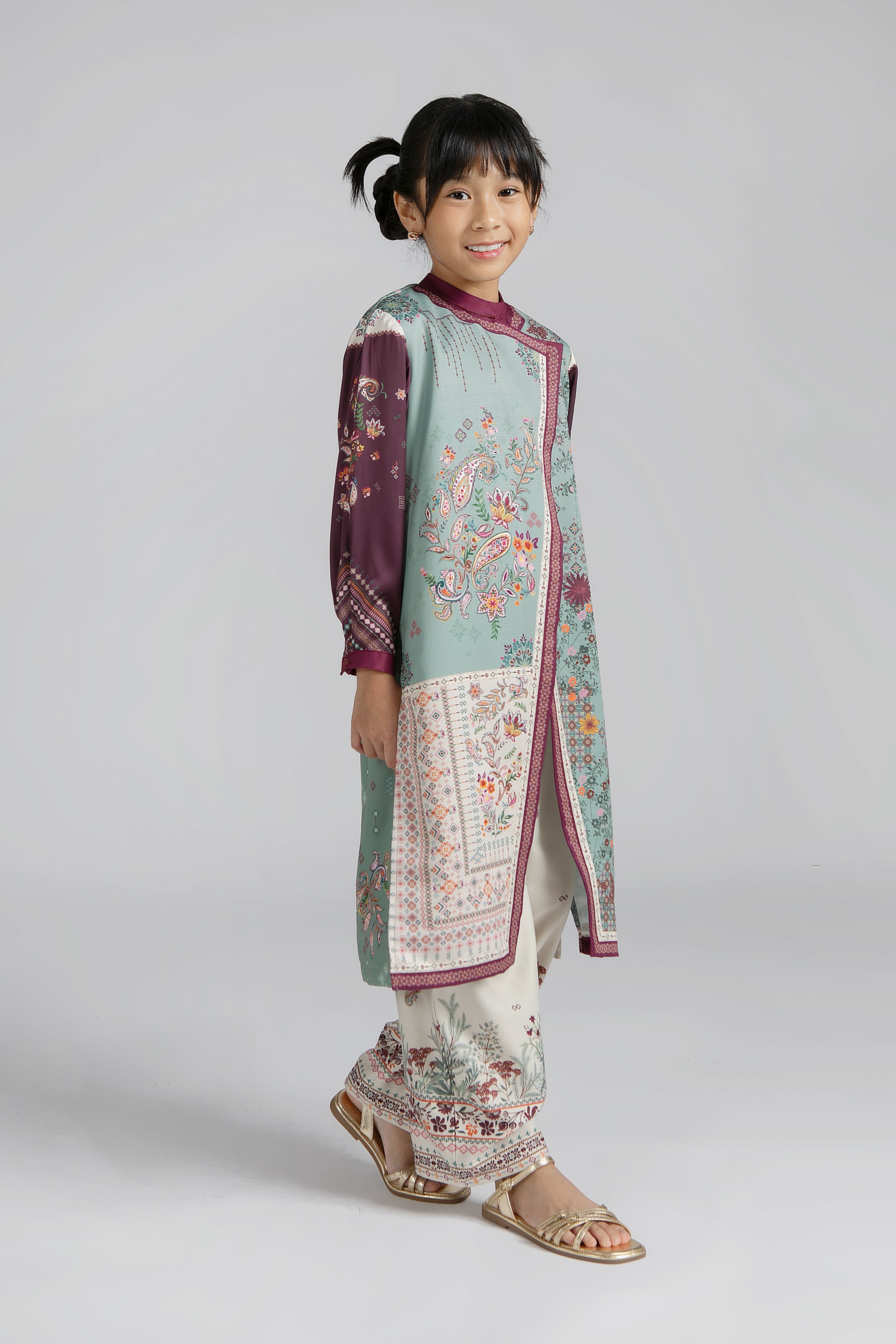 Sentani Set Mint Kids (Tunic & Pants)
