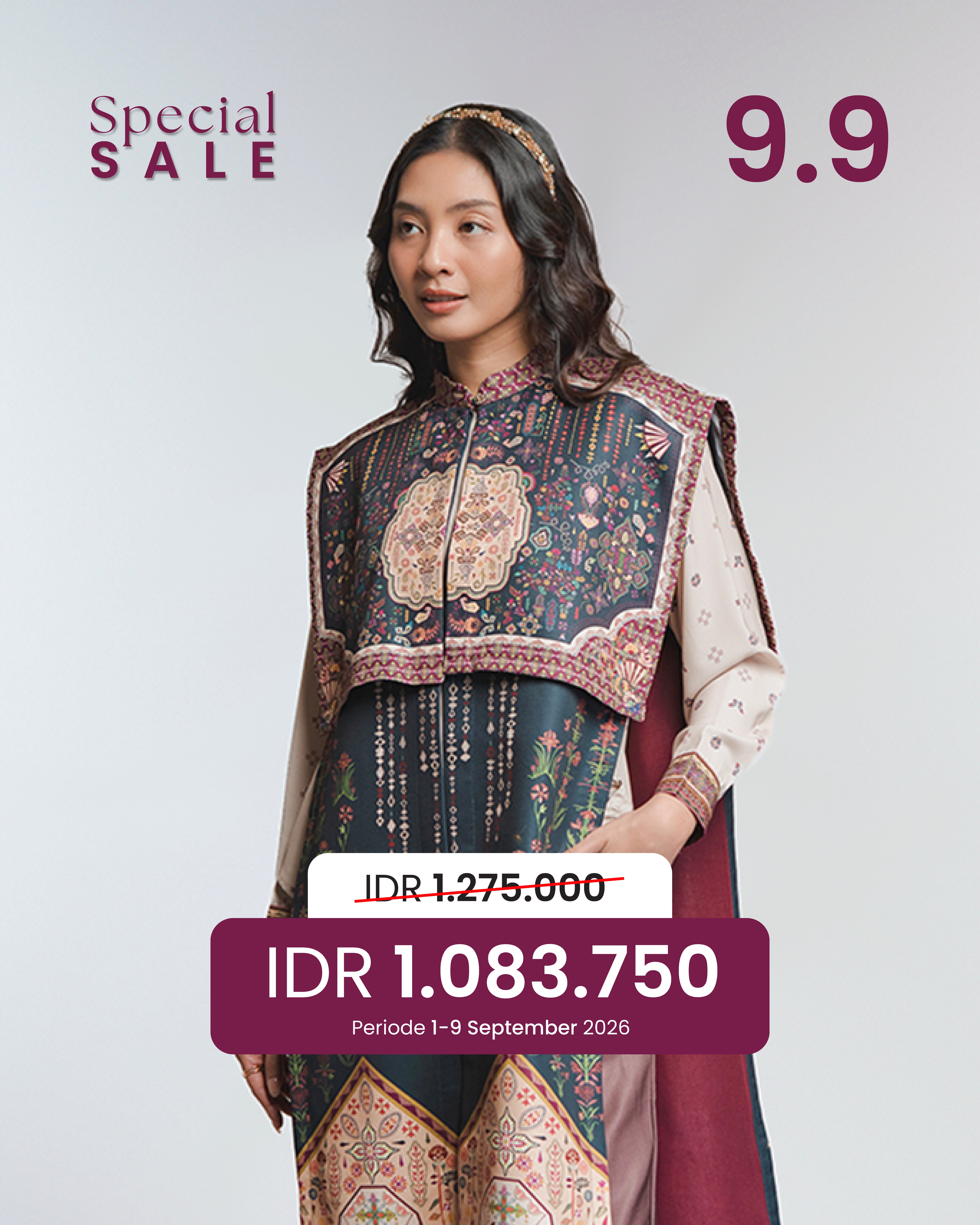 Pijar Vest + Inner Top Malam