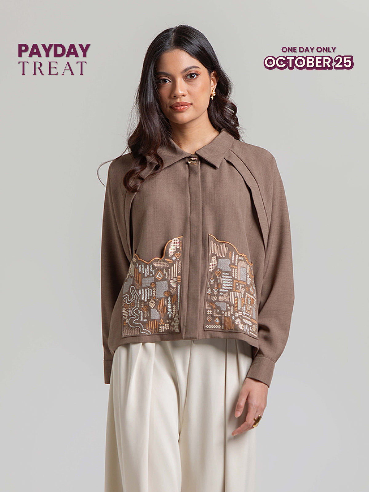 Kaia Outer Dark Brown
