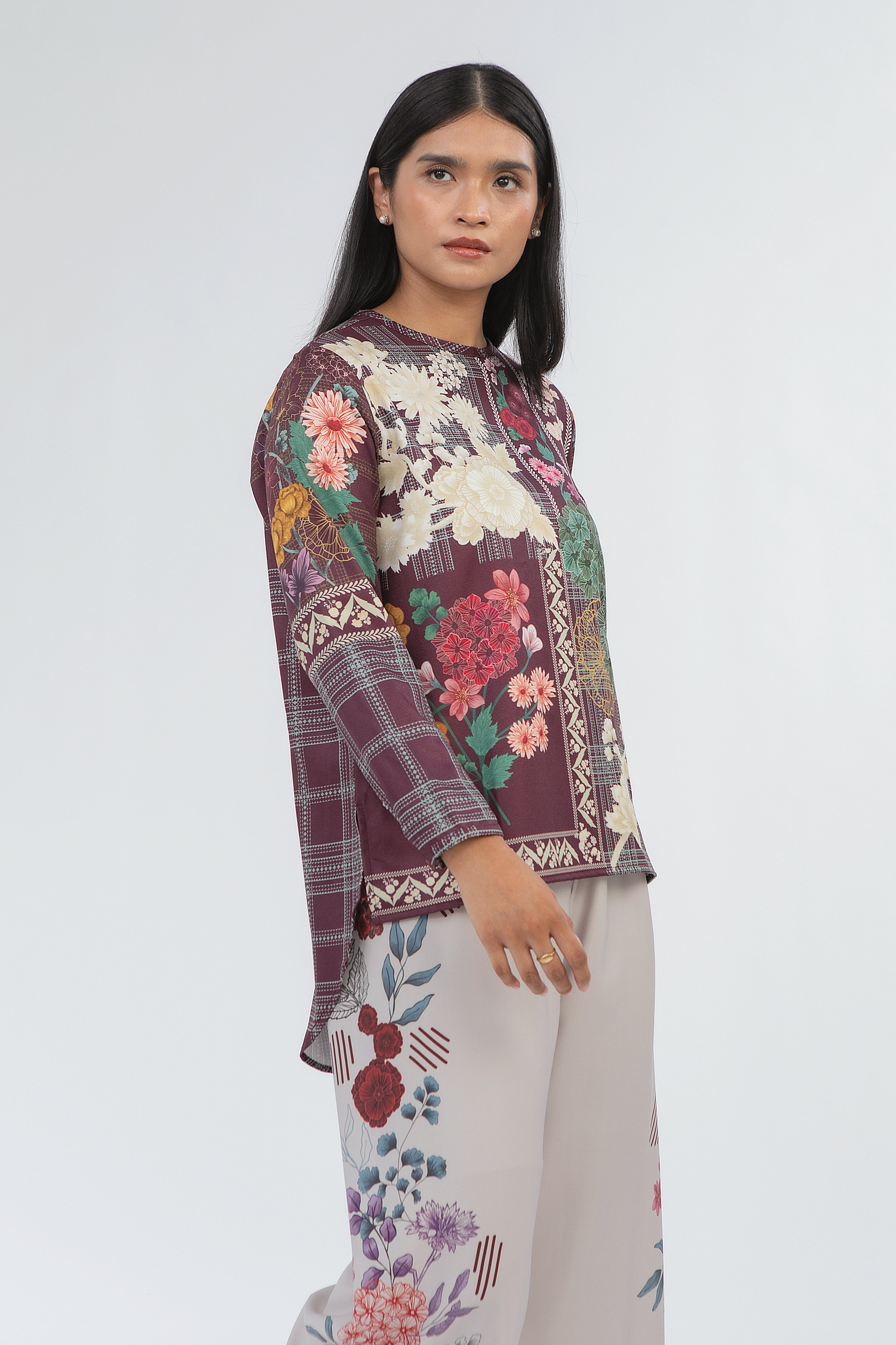 Mireya Top Burgundy