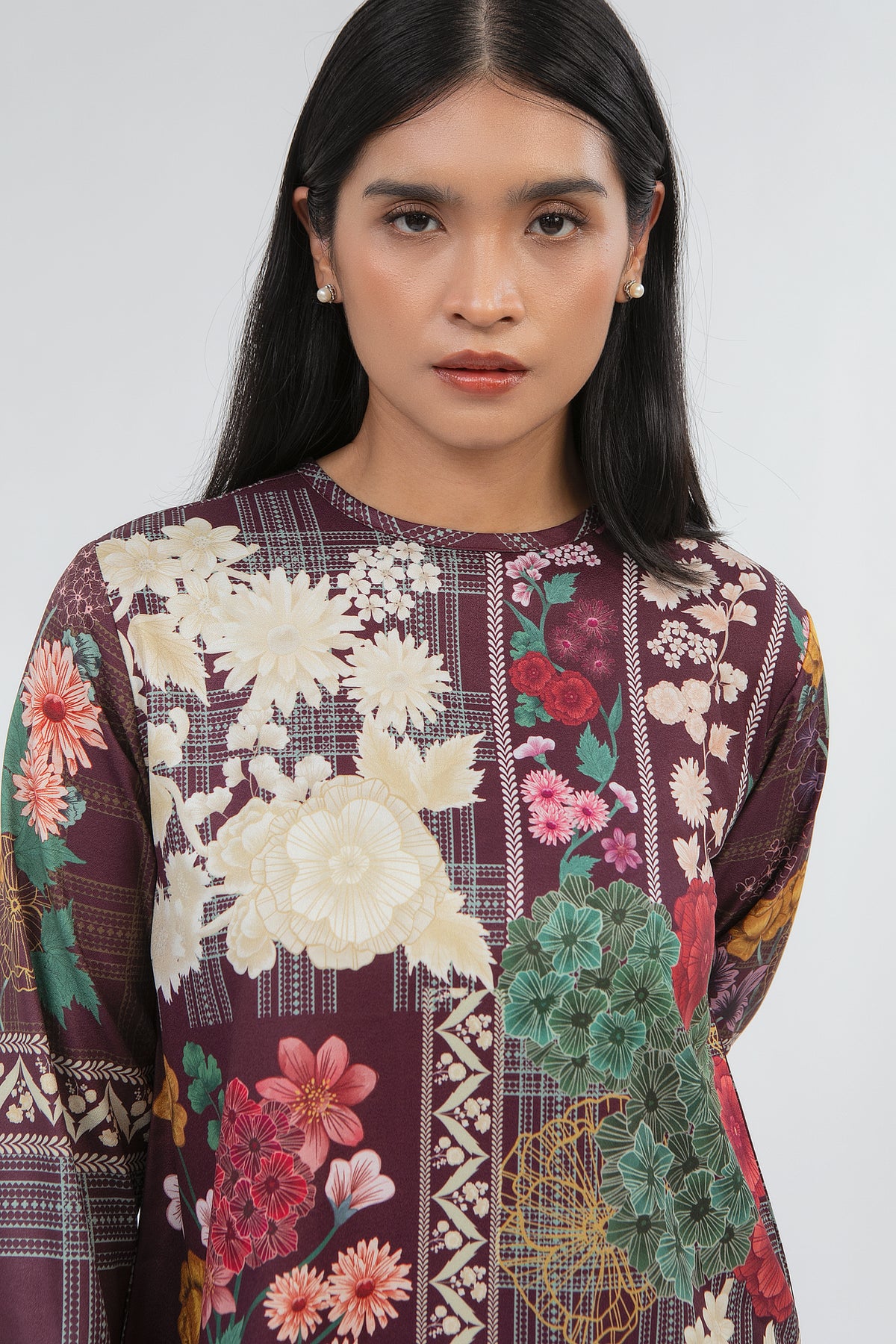 Mireya Top Burgundy