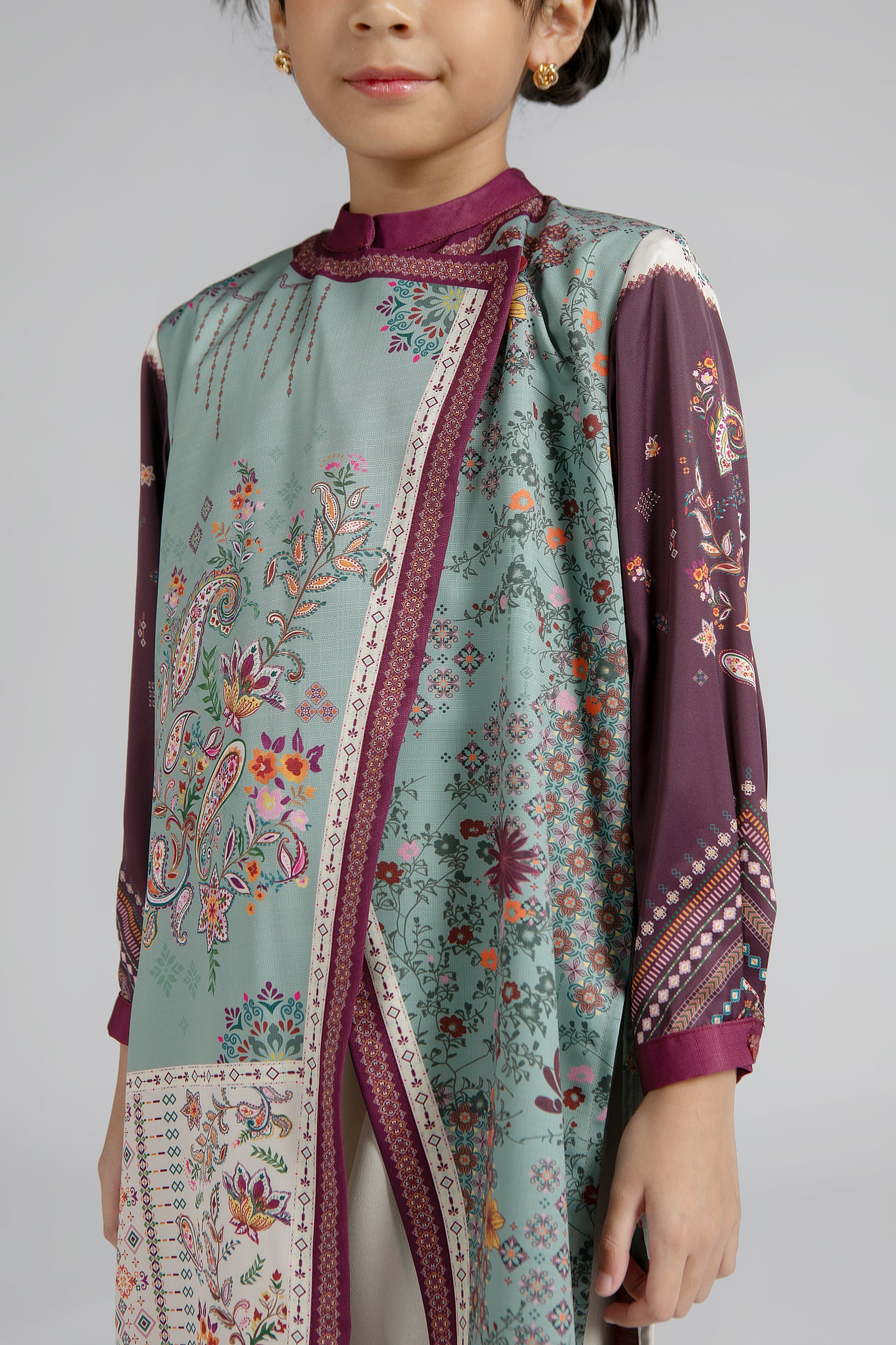 Sentani Set Mint Kids (Tunic & Pants)