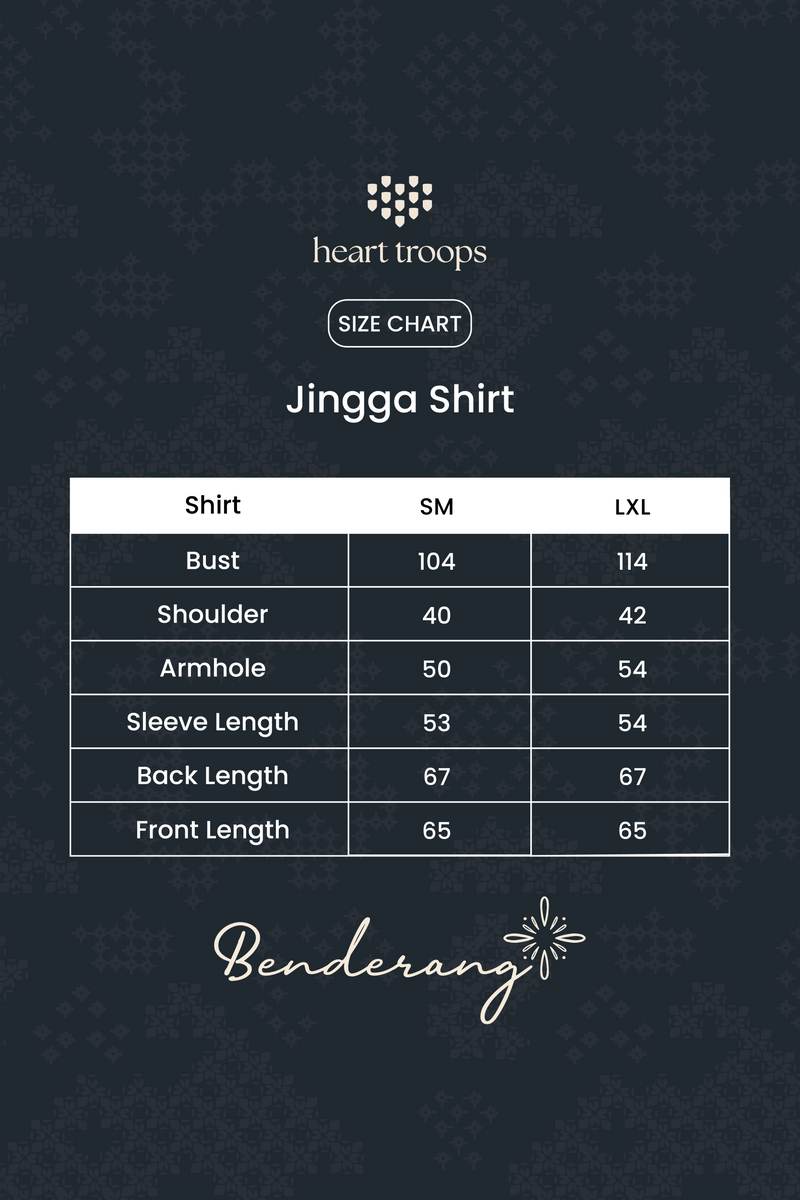 Panduan Ukuran Produk Jingga Shirt