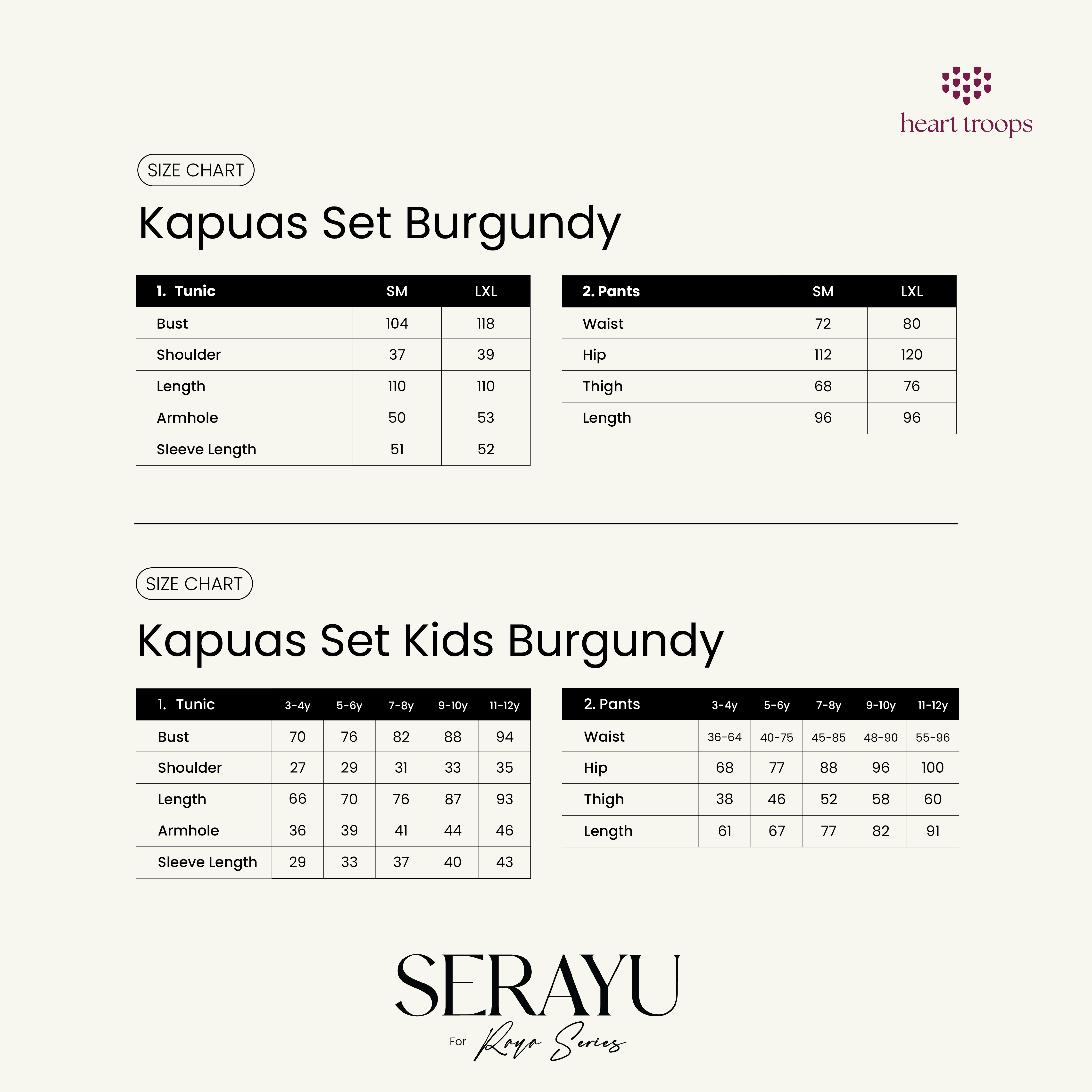 Kapuas Set Burgundy Mom & Kids