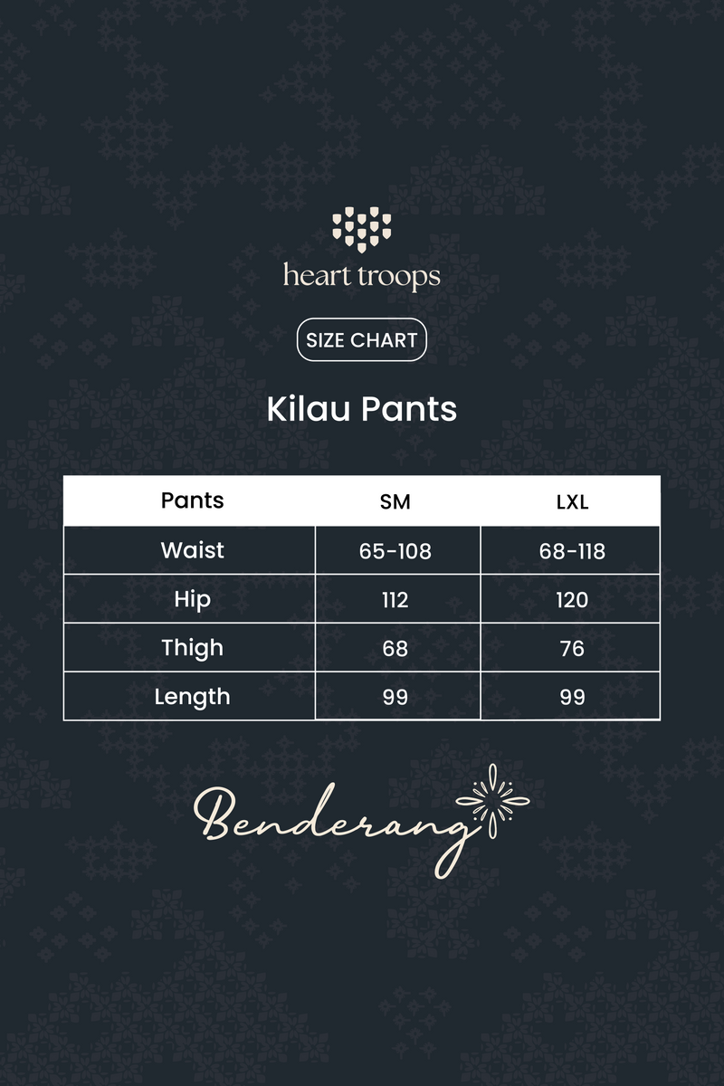 Panduan Ukuran Produk Kilau Pants Navy