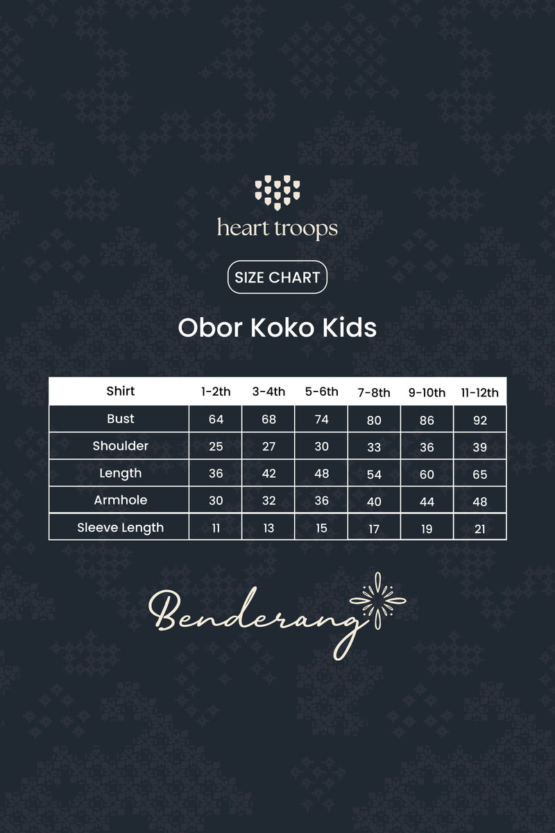 Panduan Ukuran Produk Obor Koko Kids