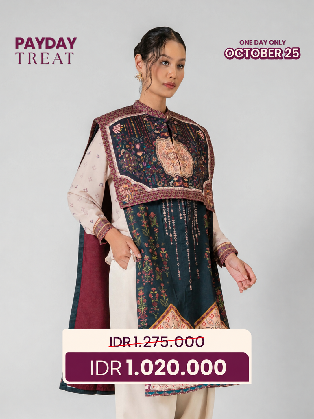 Pijar Vest + Inner Top Malam